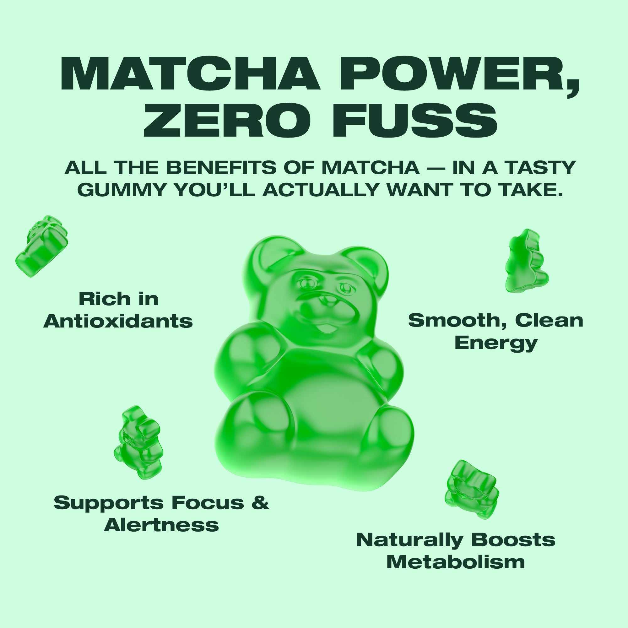 Matcha Gummies | Mixed Berry Flavour - SwissPeakCBD